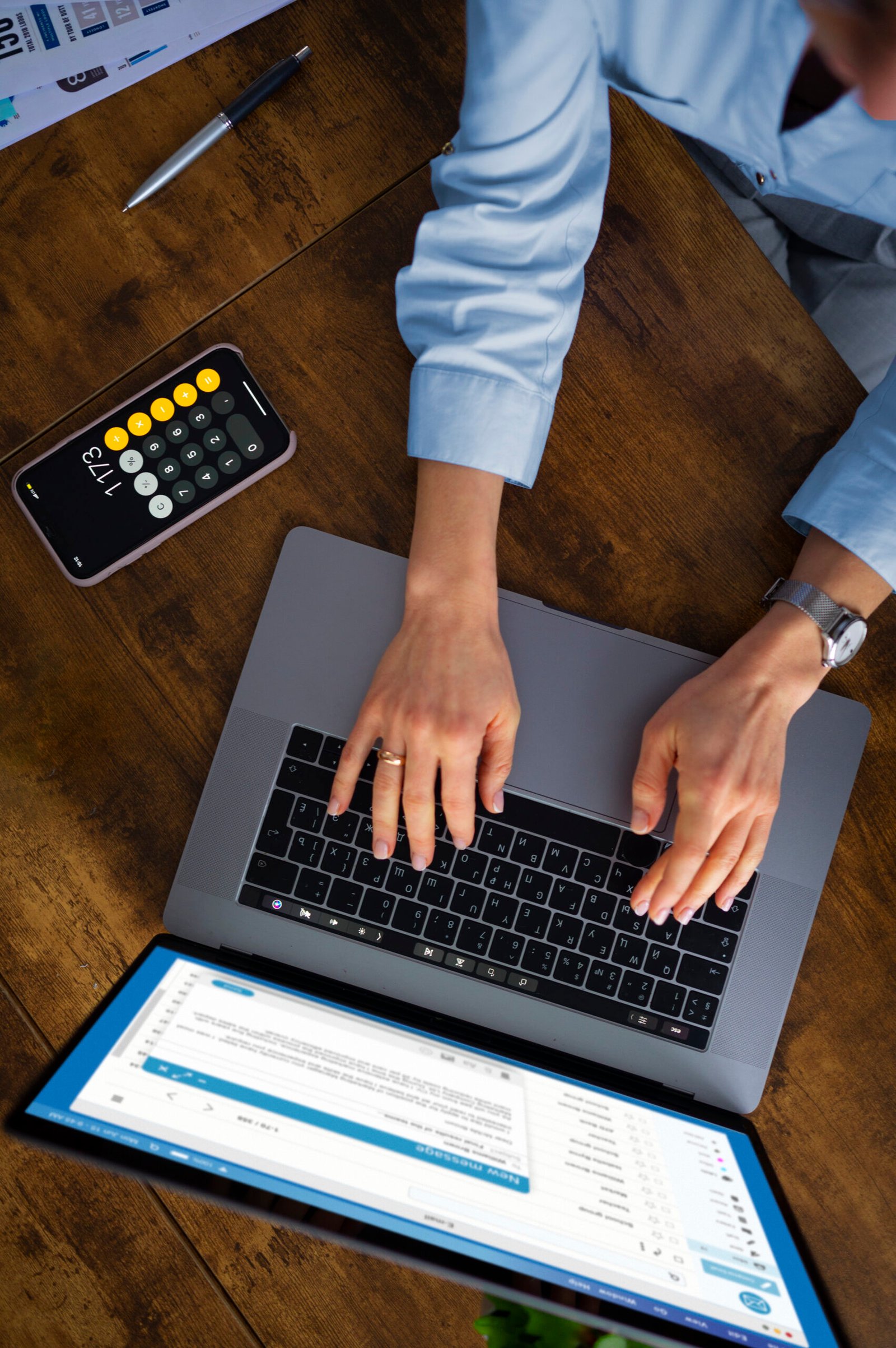 woman working with computer